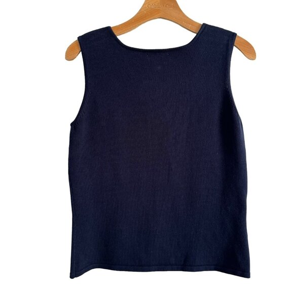 Spanner Sweater Tank Shell  Size Large Blue Women Top - Picture 3 of 12